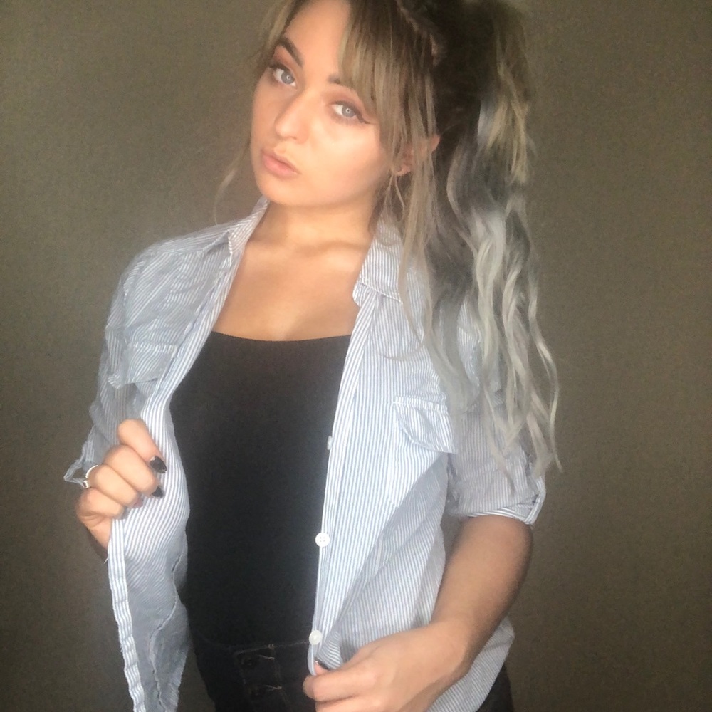 Striped Button Up